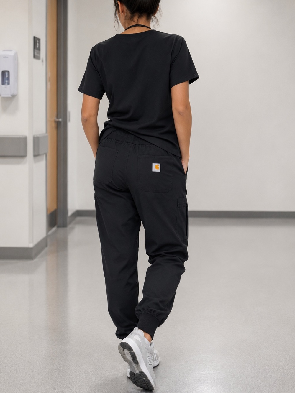 Carhartt Force Jogger Pants Black Medium Cargo Workwear Scrub Pants Healthcare